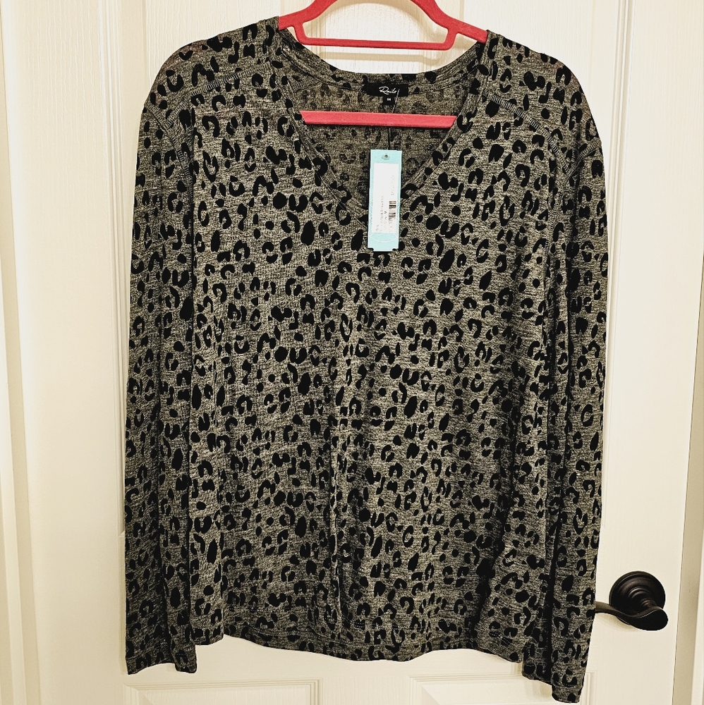 Rails Long Sleeve Printed Shirt- Medium